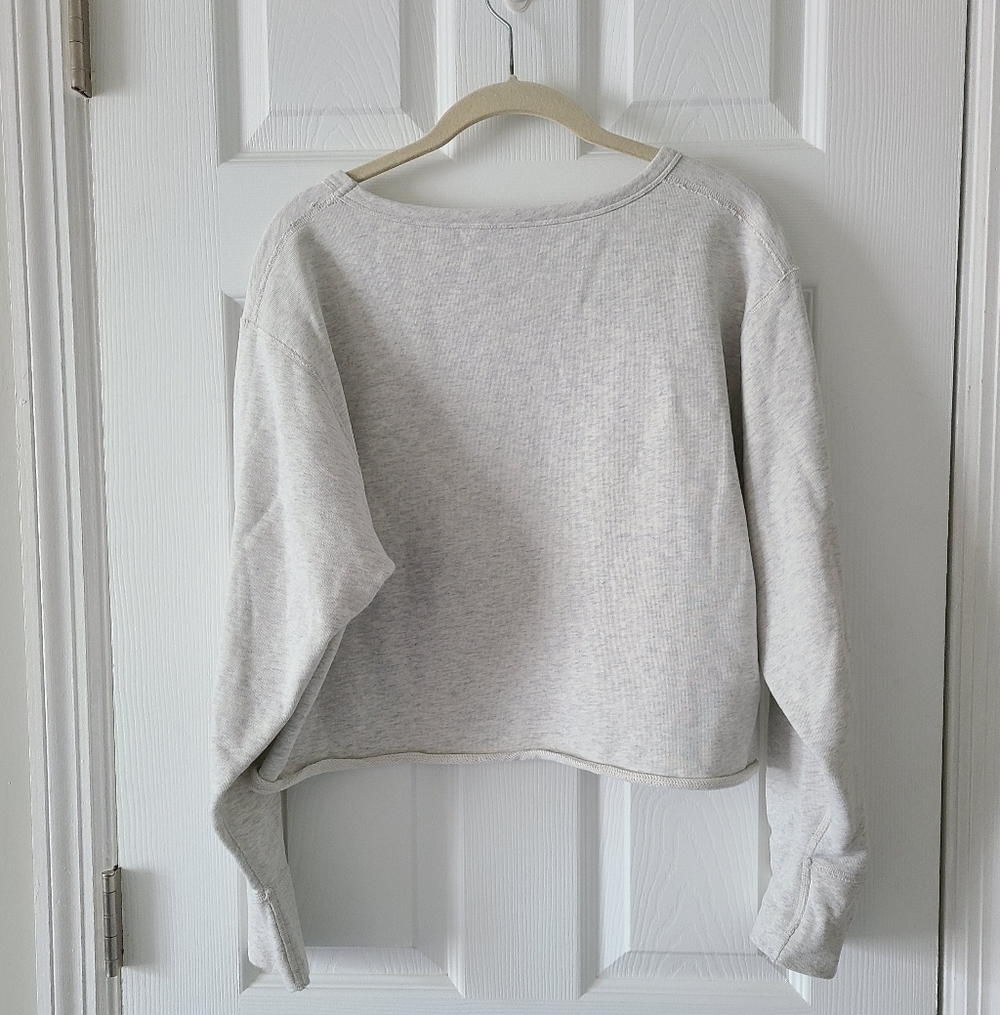 Athleta French Terry Crop Sweatshirt - Picture 3 of 4